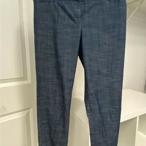 Van Heusen Womens Stretch Extensible Blue Ankle Pants size 10